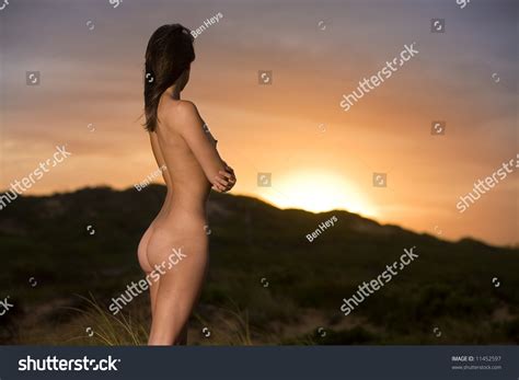 Nude Woman Watching Sun Rise Stock Photo 11452597 Shutterstock