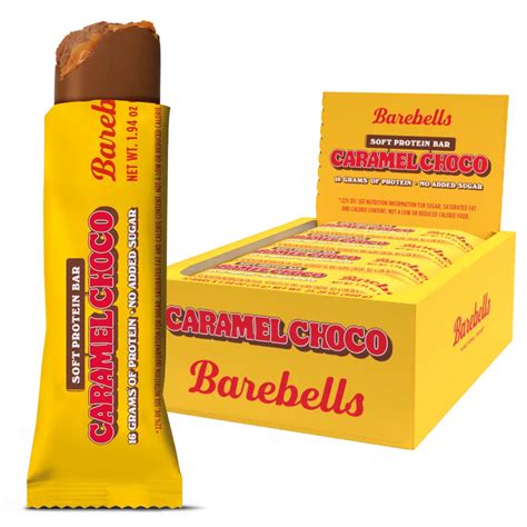 Barebells Soft Protein Bars Caramel Choco 12 Bars By Barebells