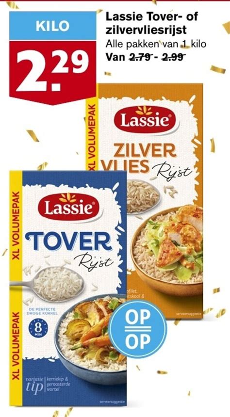 Lassie Tover Of Zilvervliesrijst 1 Kilo Aanbieding Bij Hoogvliet