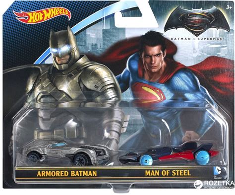 Набор машинок Hot Wheels Бэтмен против Супермена 2 шт DJP09 игрушки с доставкой от ROZETKA