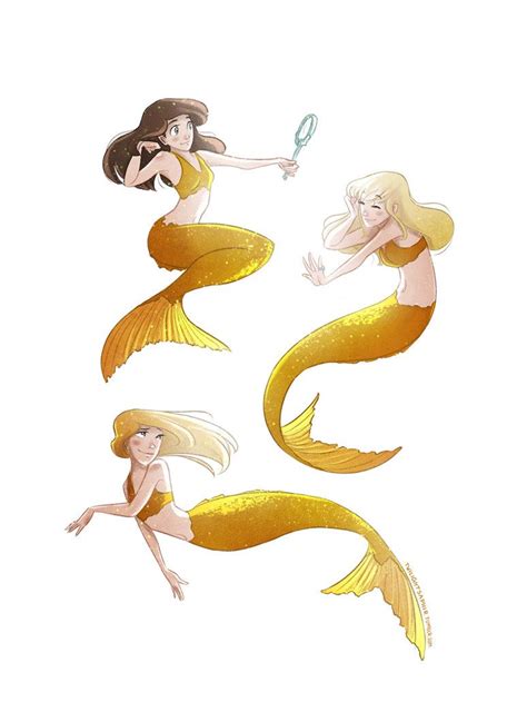 H2o Mermaid Tails Drawing