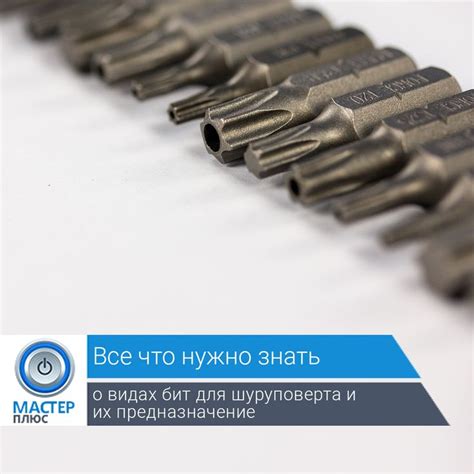 📎 Виды бит для шуруповерта и их предназначение