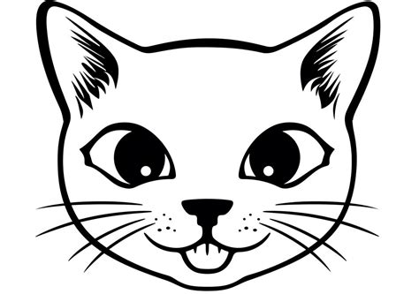 Cat face — Coloring Pages: Free & Printable