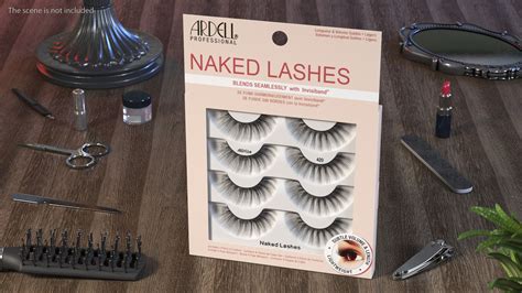 Naked Lashes False Eyelashes In Package D Model Ds Blend C D Fbx Max Ma Lxo Obj
