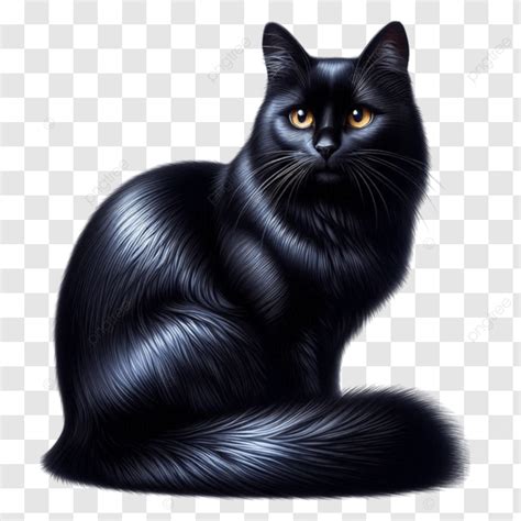 A Beautiful Black Cat Realistic Cat Realistic A Beautiful Black Cat