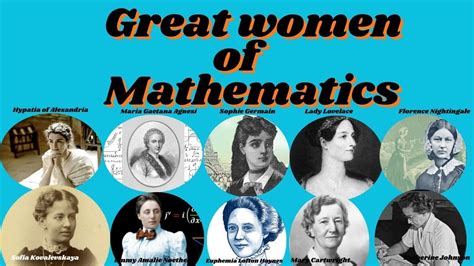 Great Women Of Mathematics Youtube