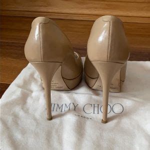 Jimmy Choo Shoes Jimmy Choo Open Toe Kid Leather Nude Pump Poshmark