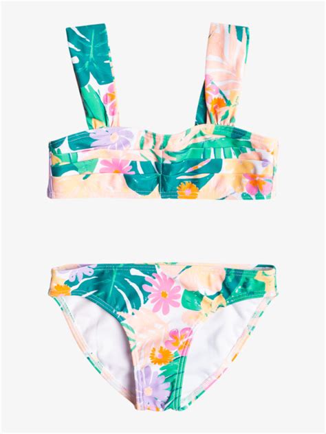 Paradisiac Island Bralette Bikini Set für Mädchen 2 7 Roxy