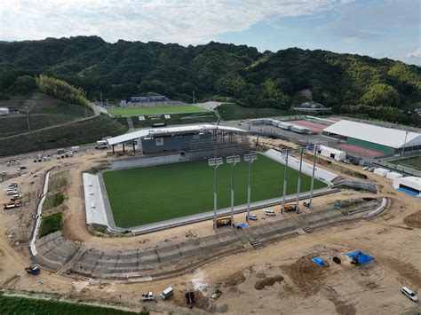 里山スタジアムの様子20220909 ｜ アシックス里山スタジアム｜asics Satoyama Stadium （fc今治新スタジアム）