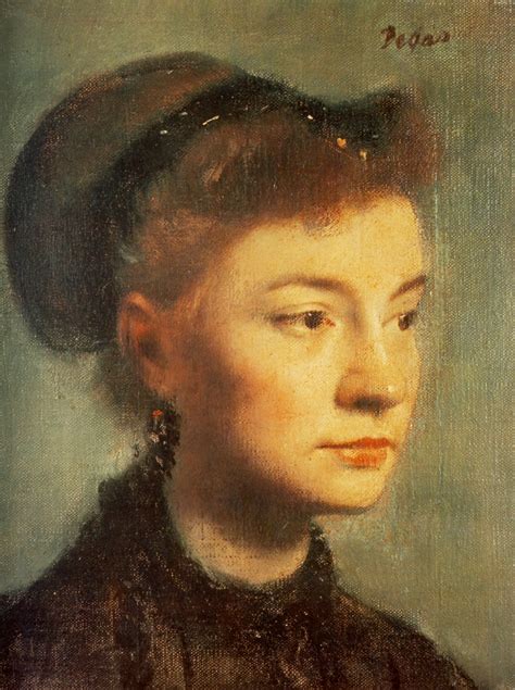 Head of a Young Woman, 1867 - Edgar Degas - WikiArt.org