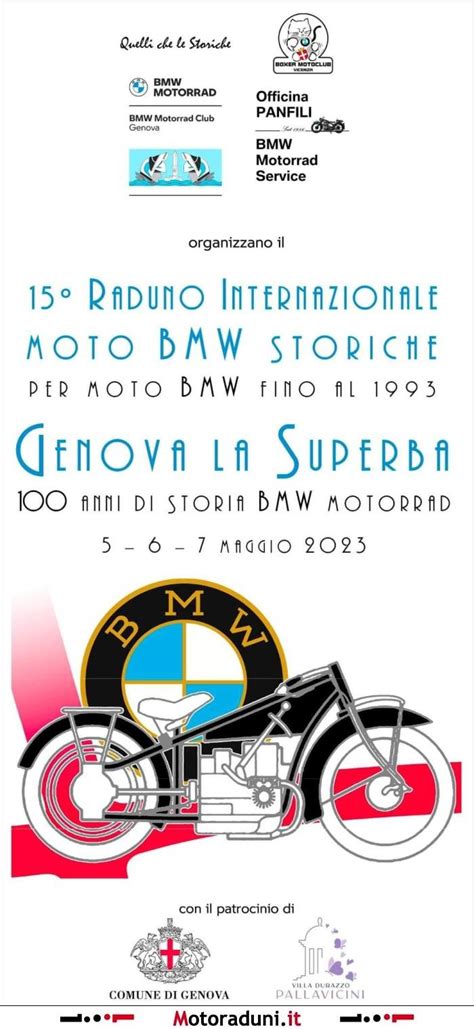 15 RADUNO INTERNAZIONALE MOTO BMW STORICHE 2023 Motoraduno Genova GE