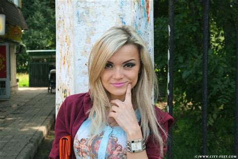 A Barefoot Blonde Part City Feet Photos