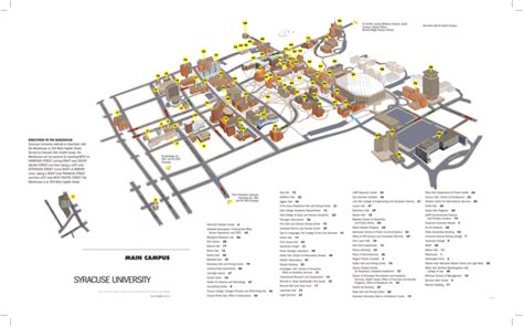 Syracuse University Campus Map: Main & South Campus