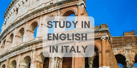 Study in Italy in English | Best English-taught universities in Italy