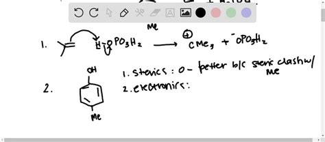 Solvedshow The Mechanism For The Reaction Of P Methylphenol With 2