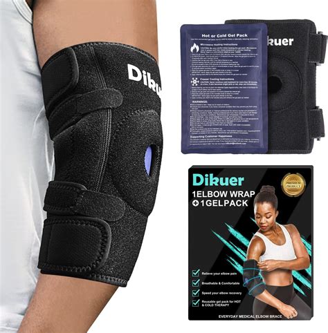 Amazon Dikuer Elbow Ice Pack Wrap For Tendonitis And Tennis Elbow