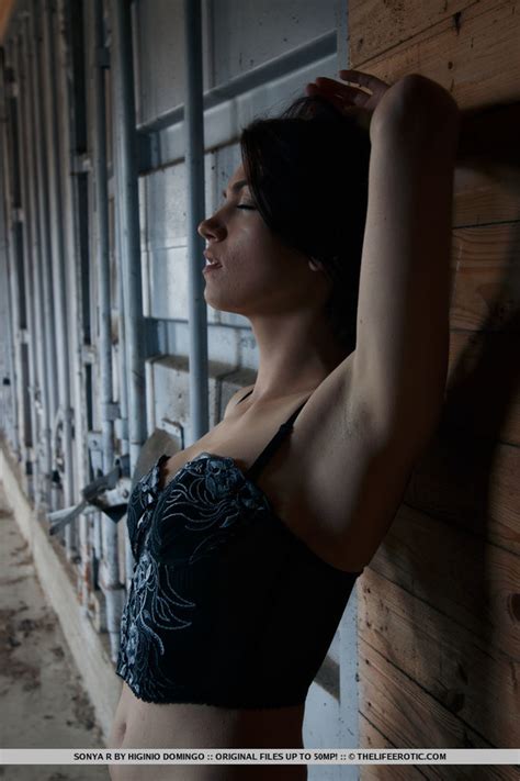 Tasty Brunette In Black Corset And Stocking XXX Dessert Picture 1