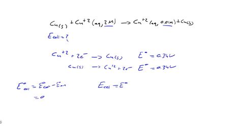 cell potential  concentration overview numerade