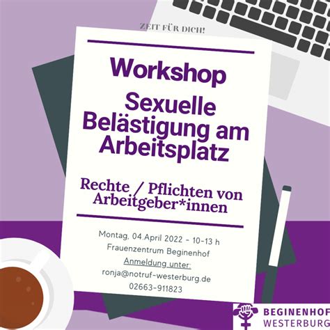 Workshop Gegen Sexuelle Belästigung Am Arbeitsplatz Notruf Westerburg