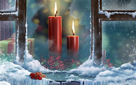 Velas De Navidad Fondo De Pantalla Full Hd Id