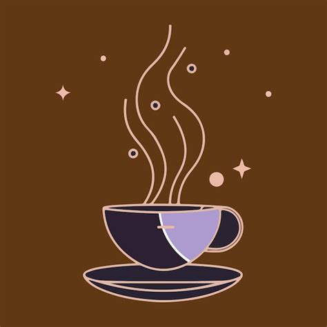 Premium Vector Hot Coffee With Love Icon Illustration