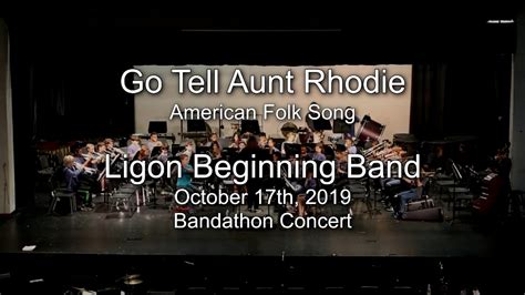 Bandathon Beginning Band Go Tell Aunt Rhodie Youtube