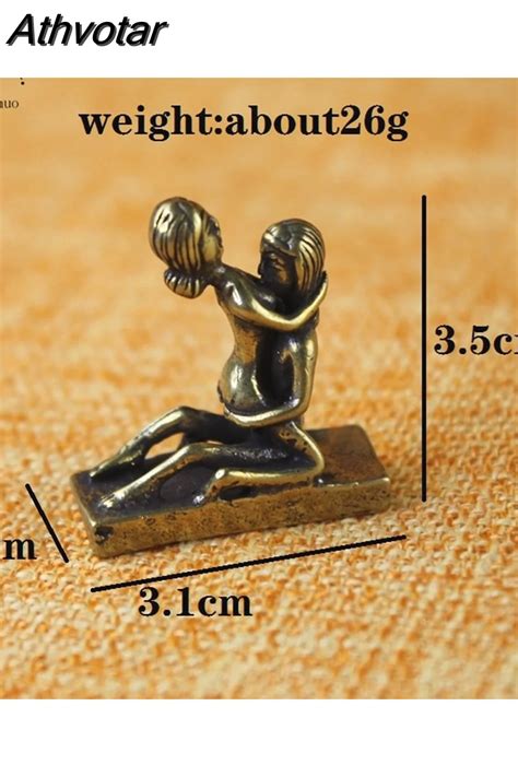 Athvotar Postures Brass Sexy Figurine Status Funny Mini Sex Home Decor Office Decoration