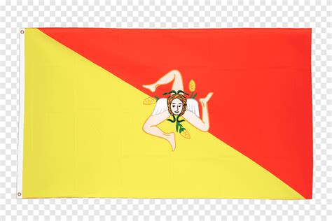 Sicilian Flag Clipart Stencil