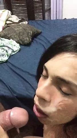 Crossdresser Gets Huge Facial Cumshot Shemale Porn XHamster