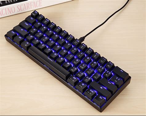 MOTOSPEED CK61 RGB Mechanical Gaming Keyboard 61 Keys Keyboard Blue Switch