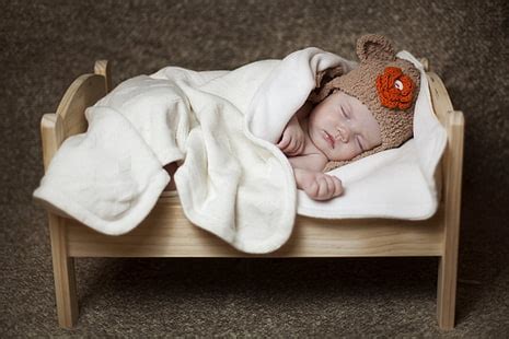 HD wallpaper: baby's white swaddle blanket, photography, happy ...