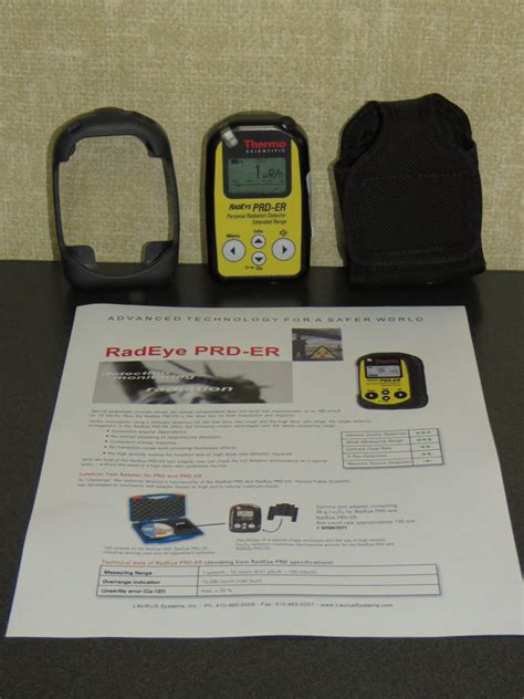 Thermo Radeye Prd Er High Sensitivity Personal Radiation Detector With