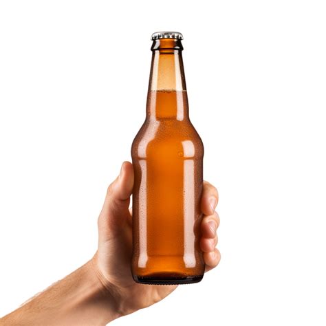 Hand Holding Beer Bottle Ai Generative 29938231 Png