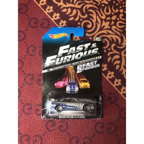 Hot Wheels Skyline R34 Brian Fast And Furious Wave 2 Shopee Philippines