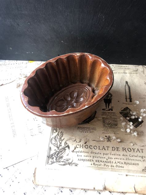 Antique Victorian Jelly Mould Mold Brown Salt Glaze Etsy