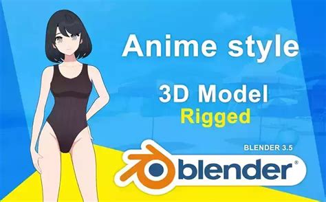 3D Model Emi Bikini Girl VR AR Low Poly CGTrader