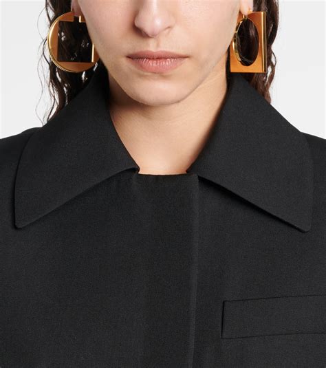 Asymmetric Hoop Earrings In Gold Jacquemus Mytheresa