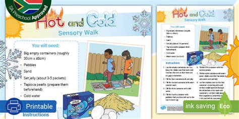 Hot And Cold Sensory Walk Instructions Teacher Made