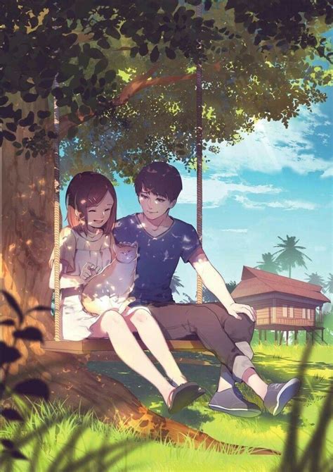 Anime Couple Summer Wallpaper