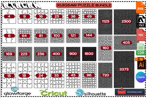 Puzzle Pieces Template