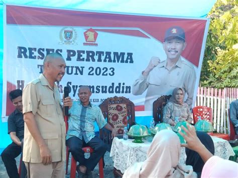 Reses Di Dua Titik Wakil Ketua DPRD Polman Tampung Aspirasi Pattae