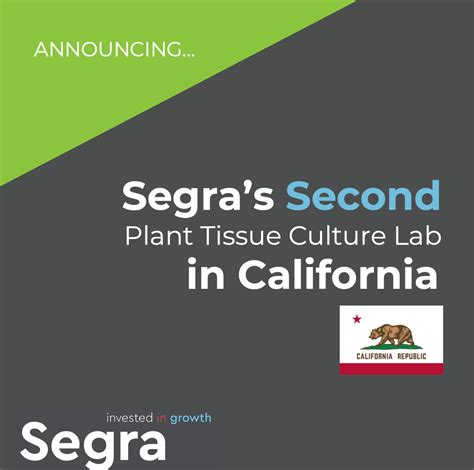 Segra International To Launch 2nd Plant Tissue Culture Lab Program In