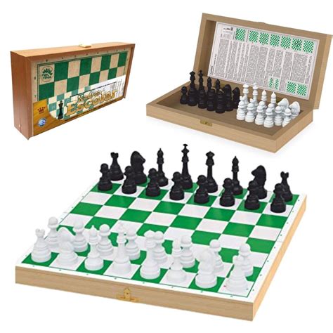 Comprar Jogo De Xadrez - Jogo de Xadrez Dobrável Madeira Tabuleiro Grande - 32 Peças | Shopee Brasil