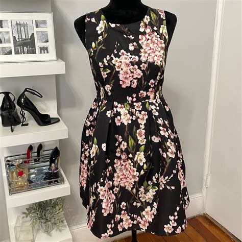 NWT Forever 21 Black Floral Baby Doll Dress