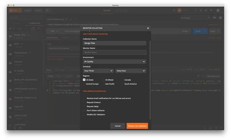 Setting up a monitor