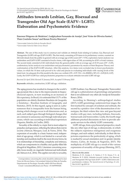 PDF Attitudes Towards Lesbian Gay Bisexual And Transgender Old Age