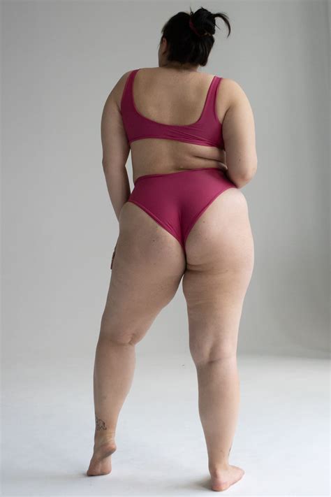 D Od Bikini Z Wysokim Stanem I Rednim Wyci Ciem High Waist R Owy Rosa Modne Lato