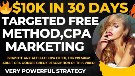 Cpa Marketing K In Days Free Traffic Method Complete Tutorial