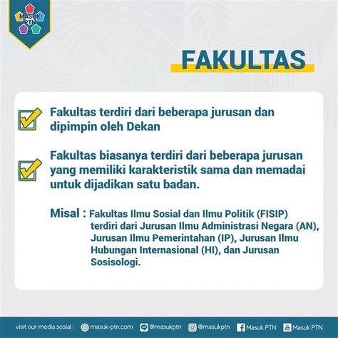 Pengertian Fakultas Jurusan Dan Program Studi Prodi