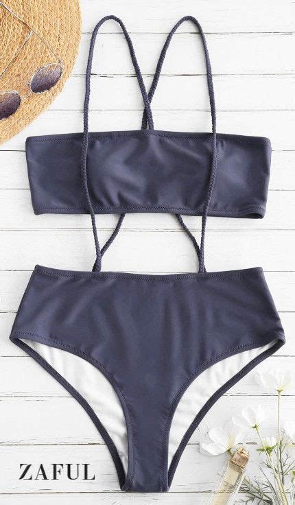 Smocked Bandeau Bikini Set Peacock Blue S Artofit